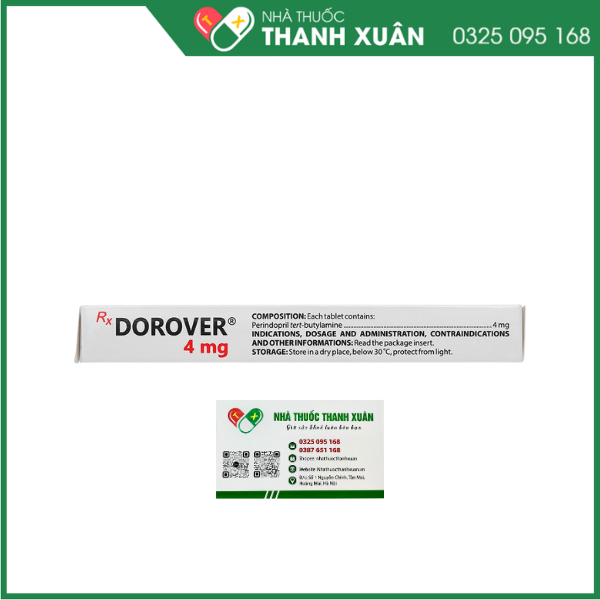 Dorover 4mg điều trị tăng huyết áp, suy tim sung huyết